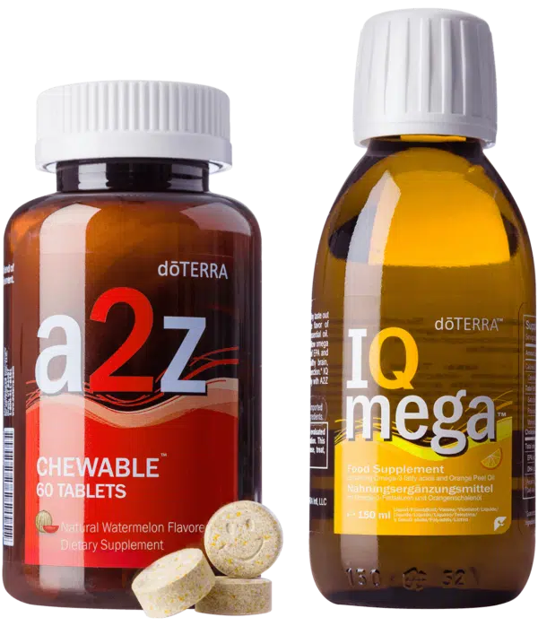 dōTERRA a2z Chewable™ Kautabletten und IQ Mega™ Pack