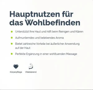 Hauptnutzen für das Wohlbefinden